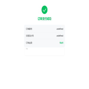 支付结果